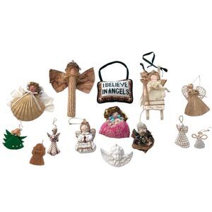14 VINTAGE ANGEL ORNAMENTS